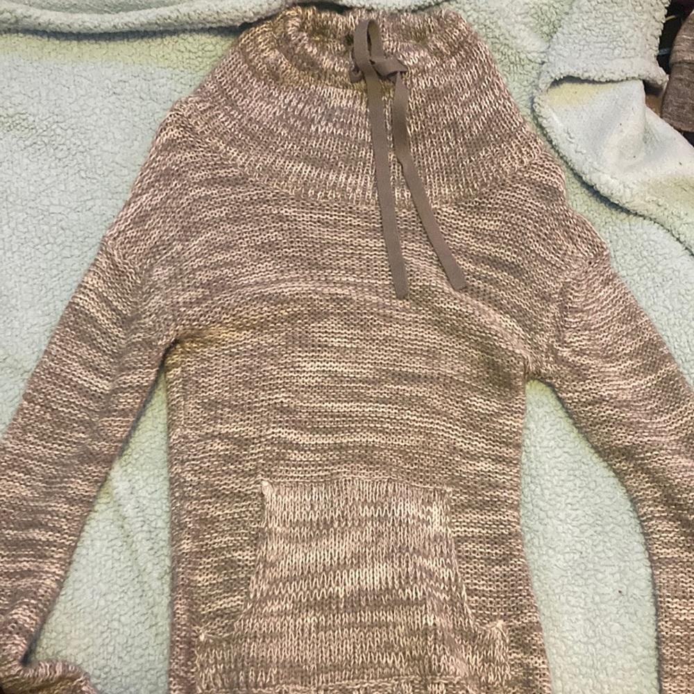 A grey hoodie